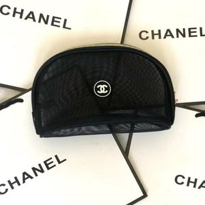 Chanel mesh cosmetic bag